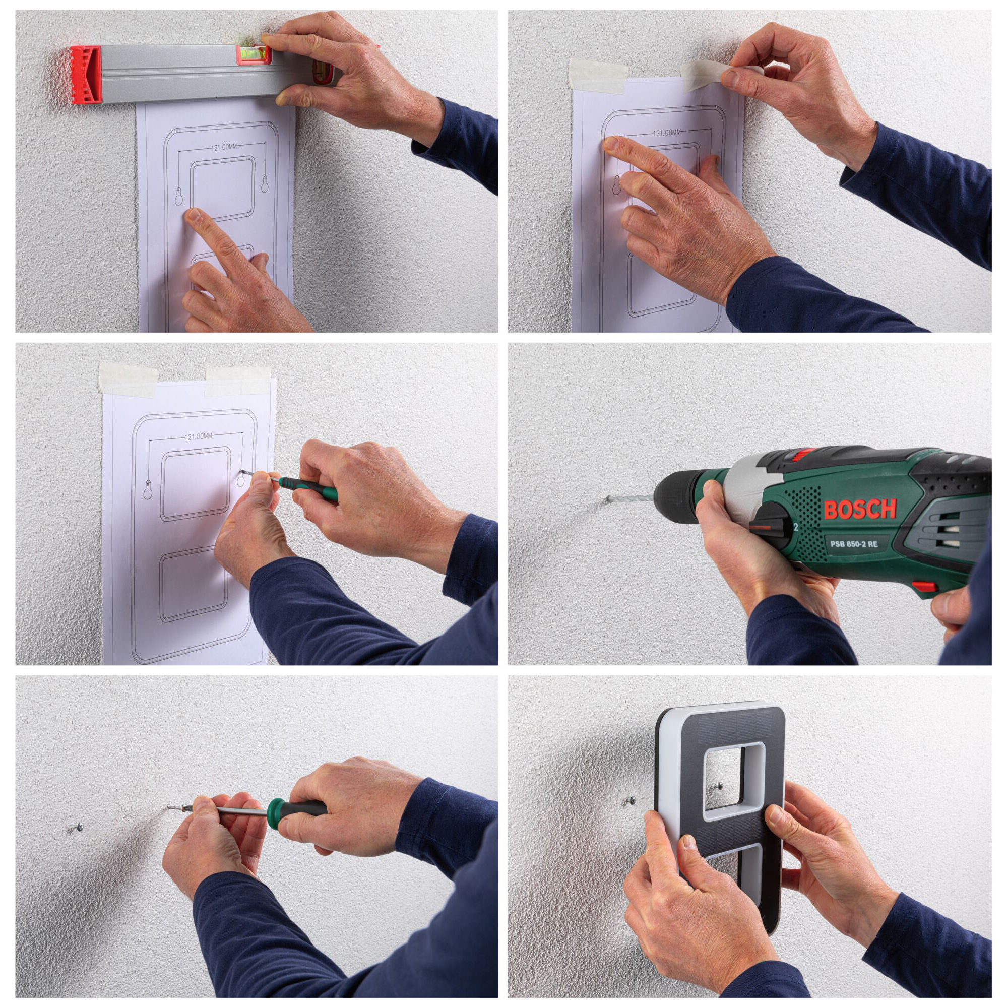 Fasadbelysning Solcell LED Paulmann Husnummer 0-9 med belysning inkl. utbytbart batteri IP44