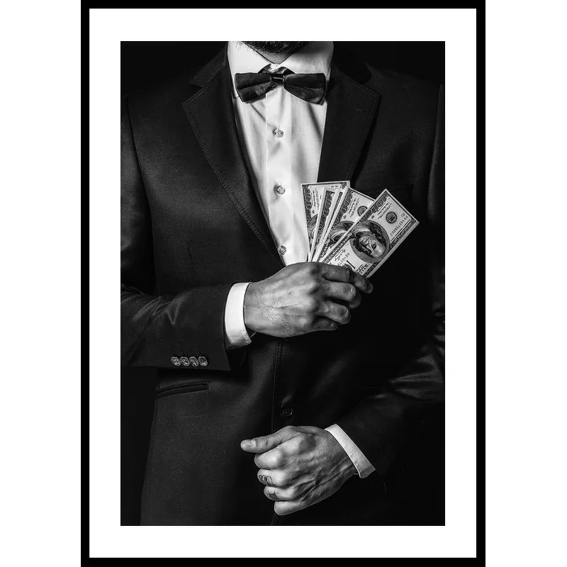 Suits and Dollars 70x100 70x100 cm