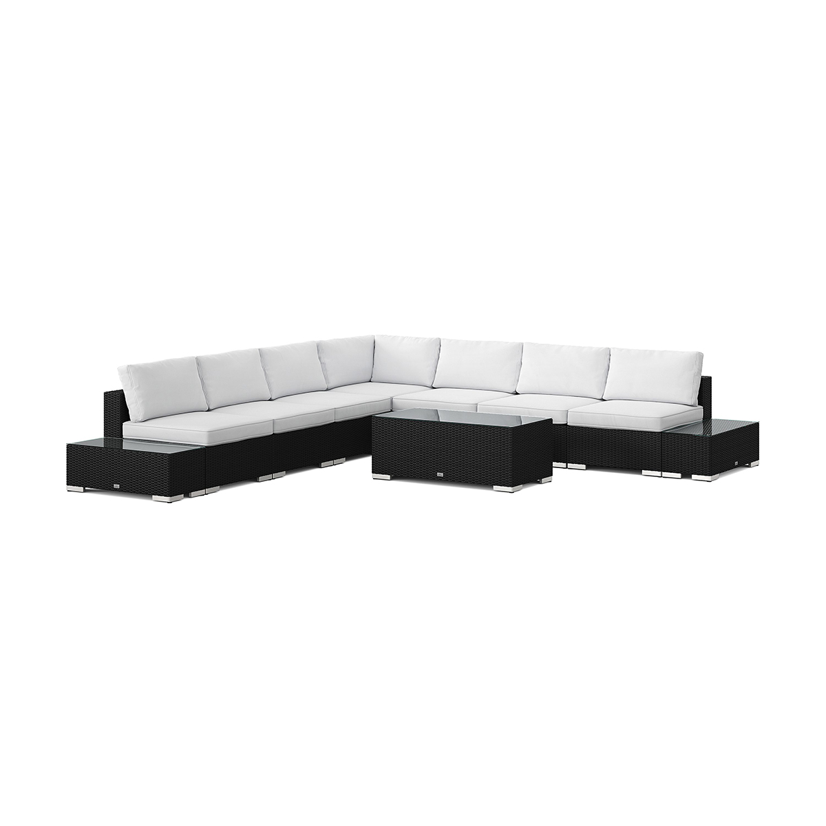 Loungegrupp Comfort Garden Bahamas utomhus hörnsoffa 7-sits vändbar och bord