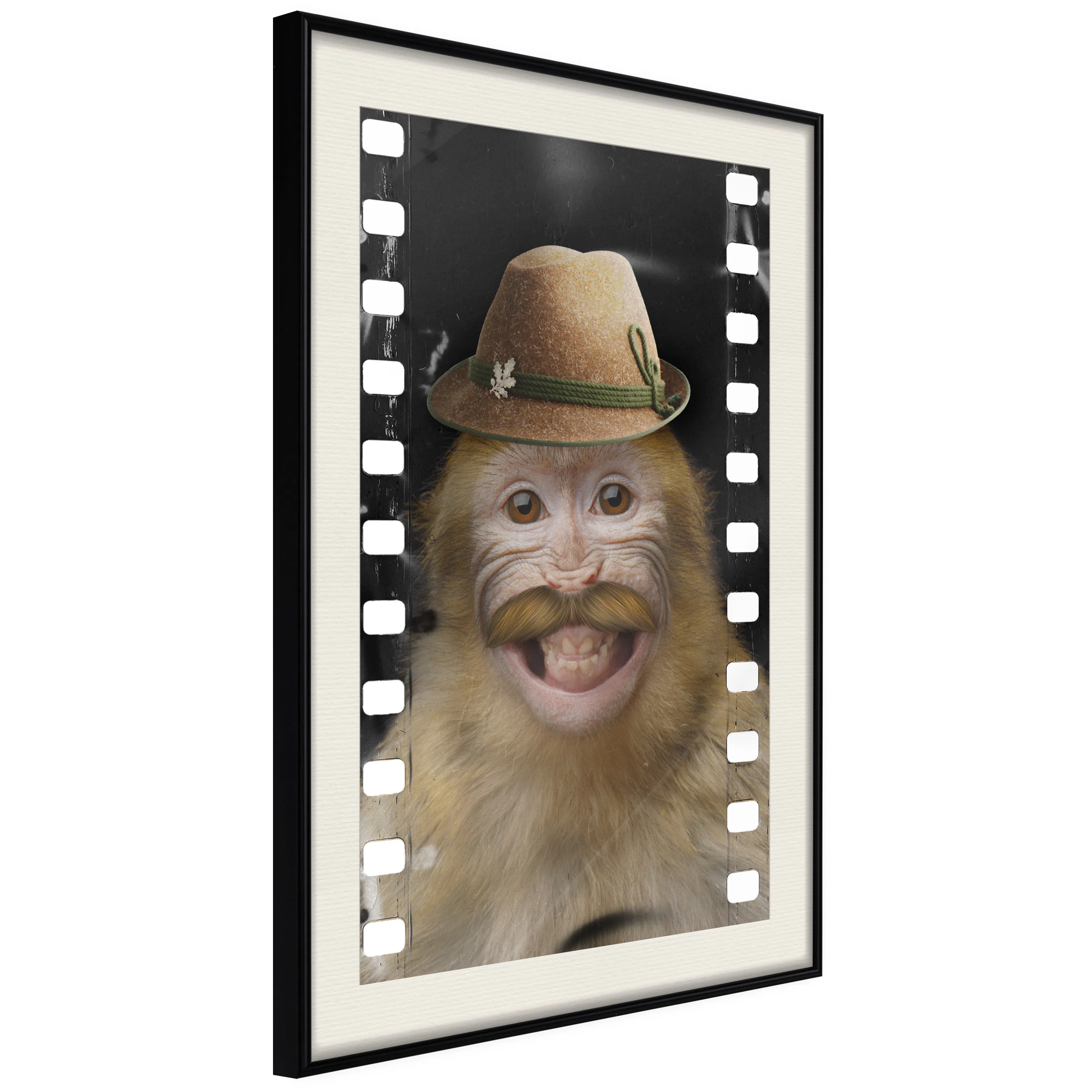 Poster Artgeist Affisch Monkey In Hat