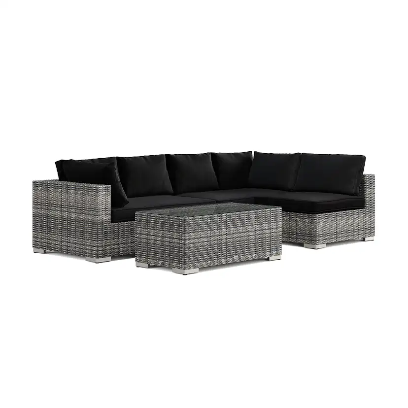 Loungegrupp Comfort Garden Bahamas utomhus loungegrupp 5-sits med vändbar schäslong och bord