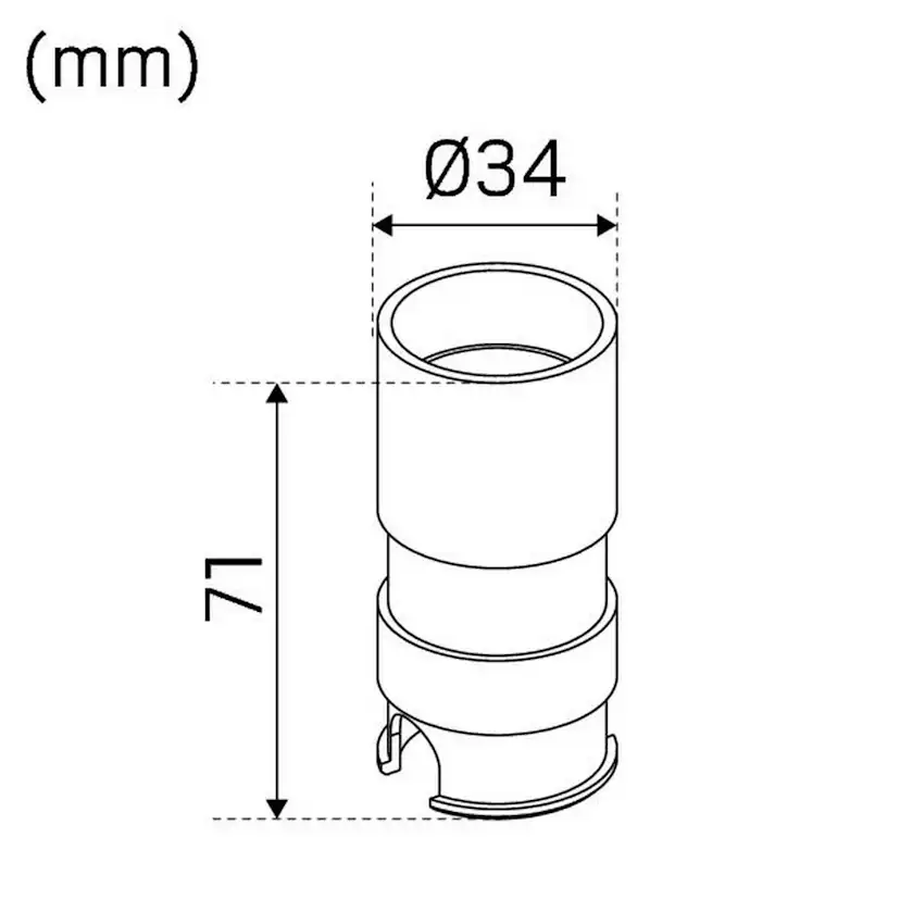 Ingjutningshylsa Decklight Super Garden 71 mm