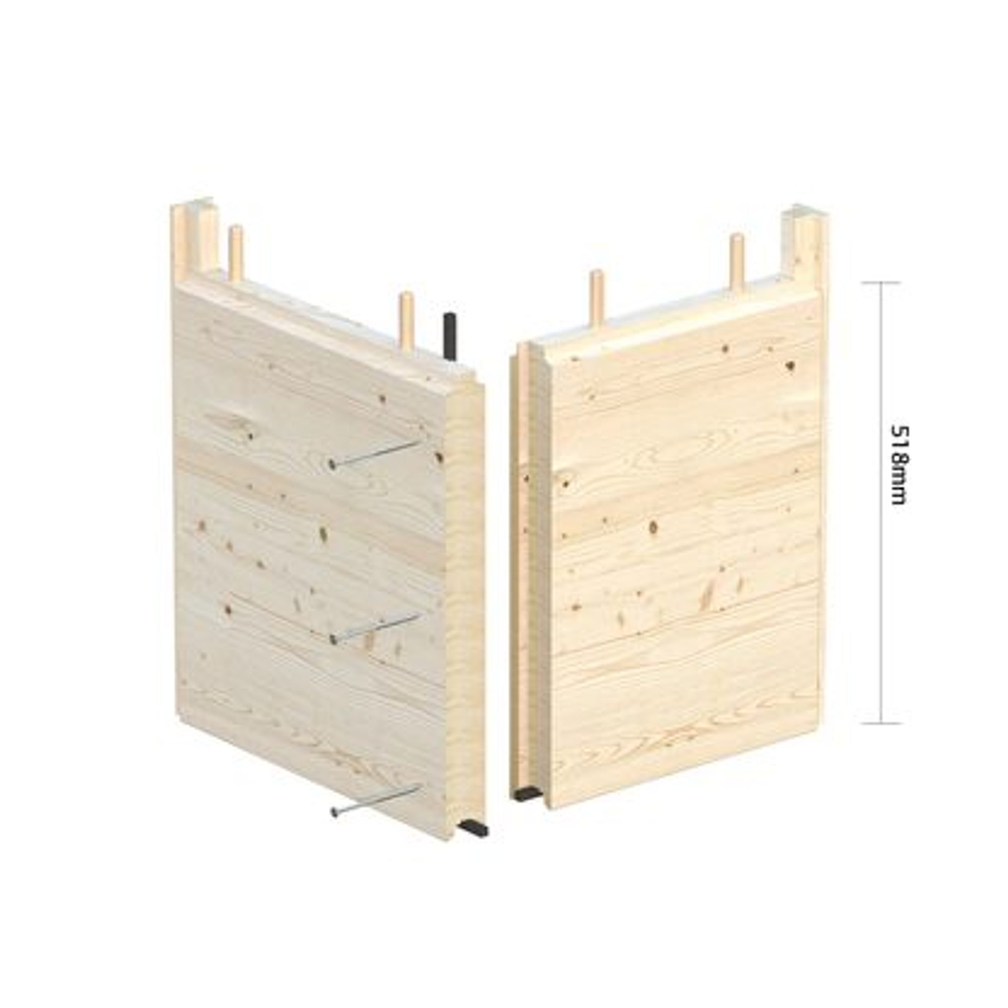 Trädgårdshus Palmako Grace 8,7+8,1 m2