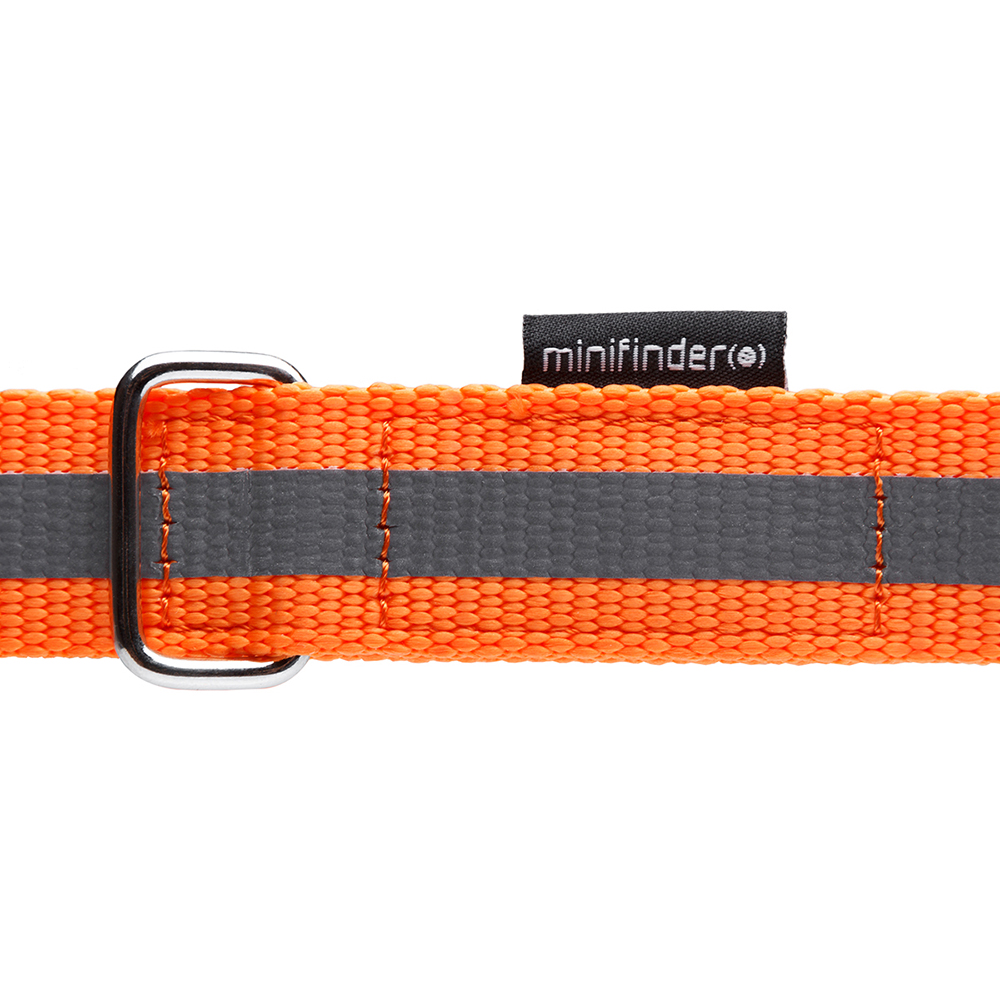 Hundhalsband Minifinder För Atto Orange Reflexremsa