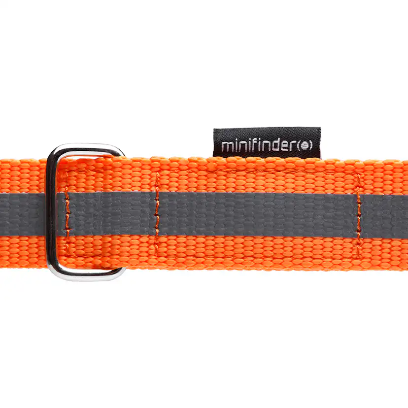 Hundhalsband Minifinder För Atto Orange Reflexremsa