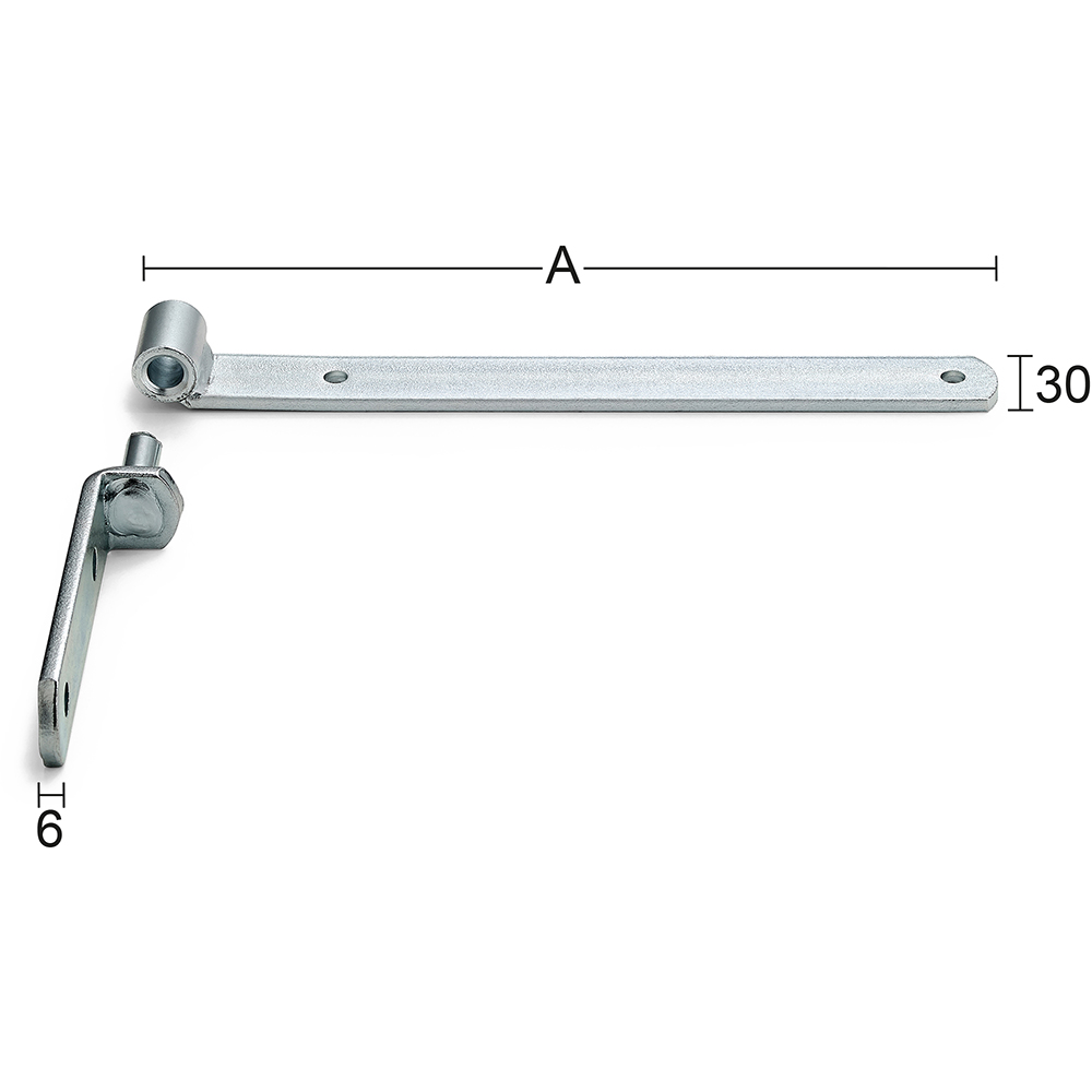 Hakgångjärn 212  Längd: 400 Mm Längd: 400 Mm