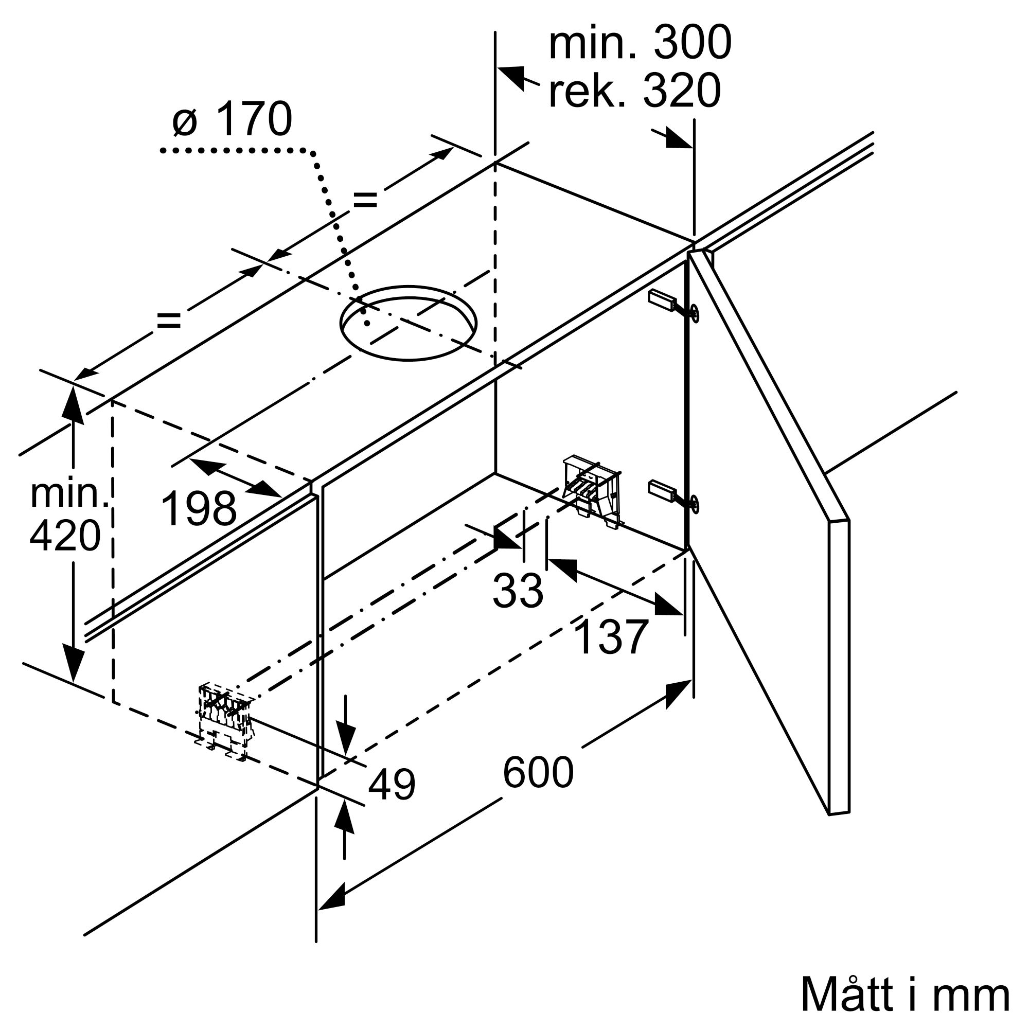 Köksfläkt Bosch DFS067A51