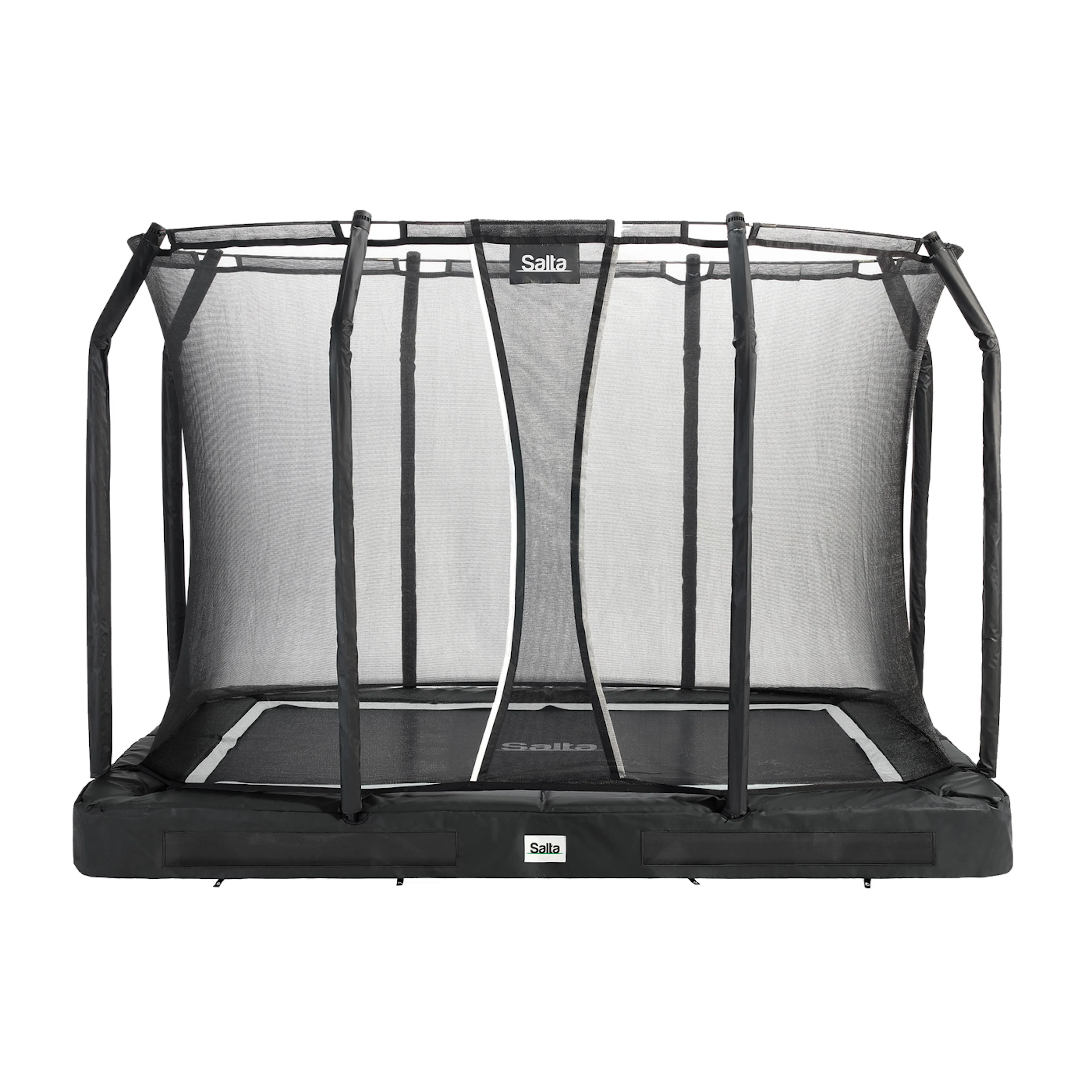 Studsmatta Salta Premium Ground inkl. säkerhetsnät 305x214 cm