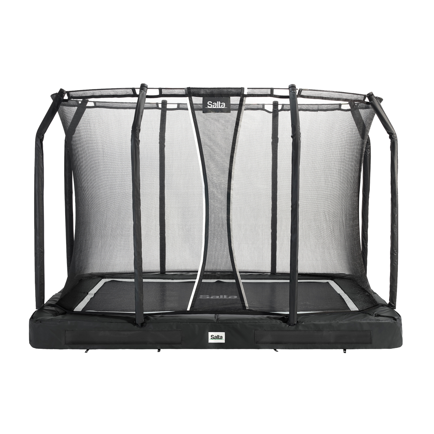 Studsmatta Salta Premium Ground inkl. säkerhetsnät 305x214 cm