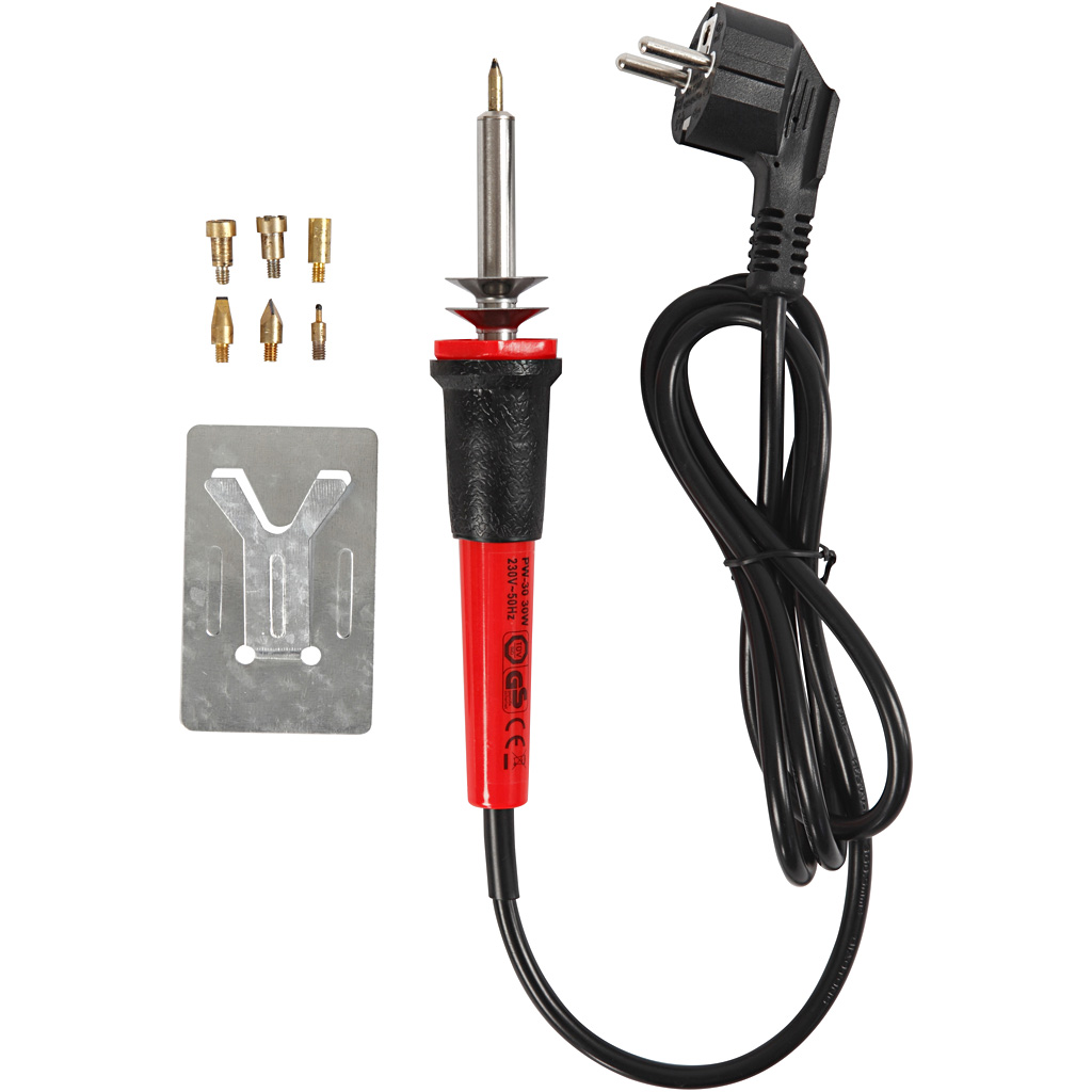 Brännpenna Creativ Company Svart Röd Stl 19x3 cm 1 st