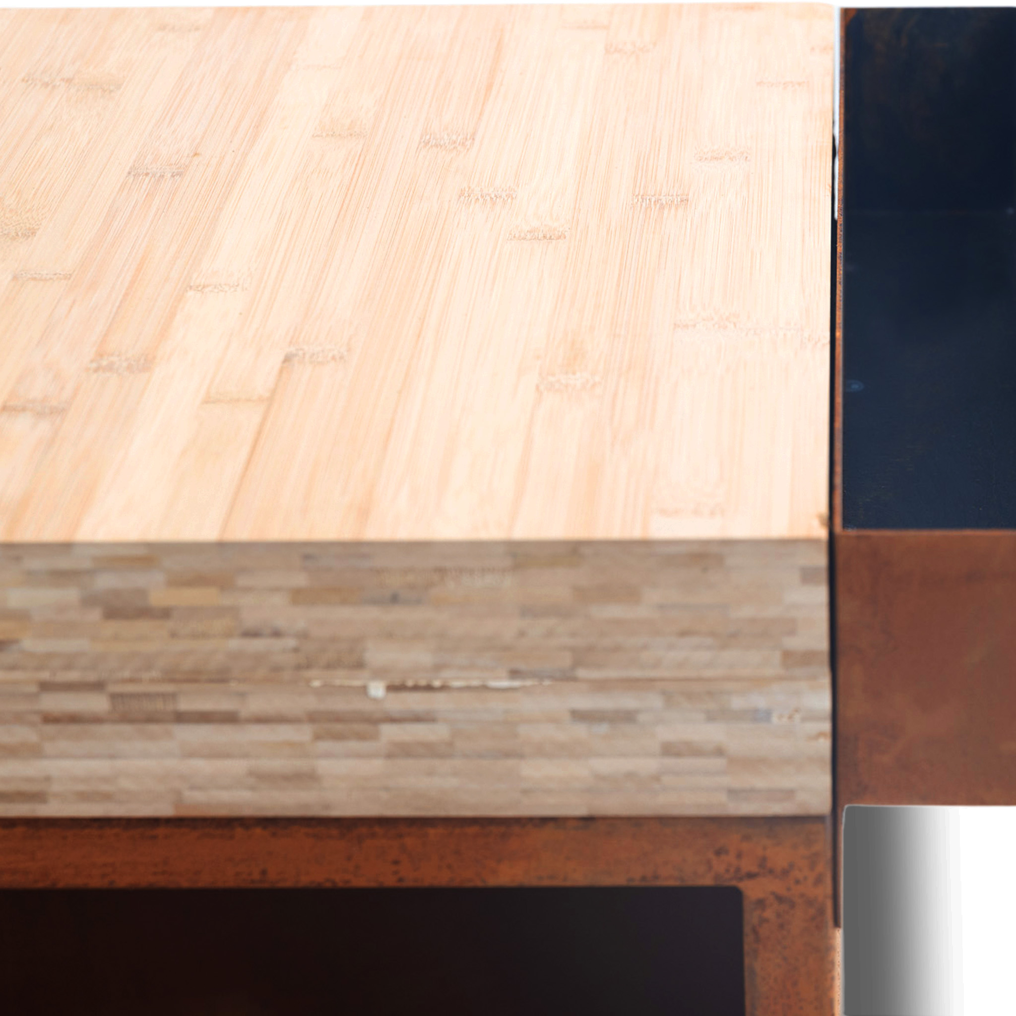 Eldstad Lyfco Cortenstål Vedeldad Skärbräda Vemdalen