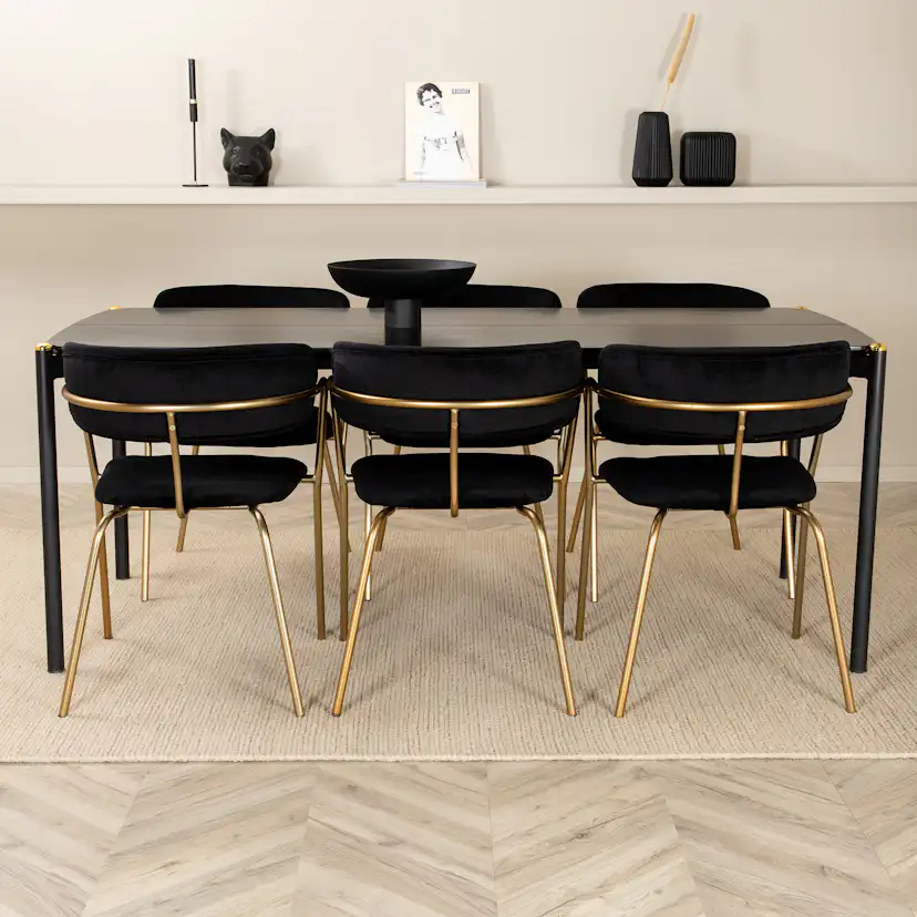 Matgrupp Venture Home Paris med 6 Aris Stolar