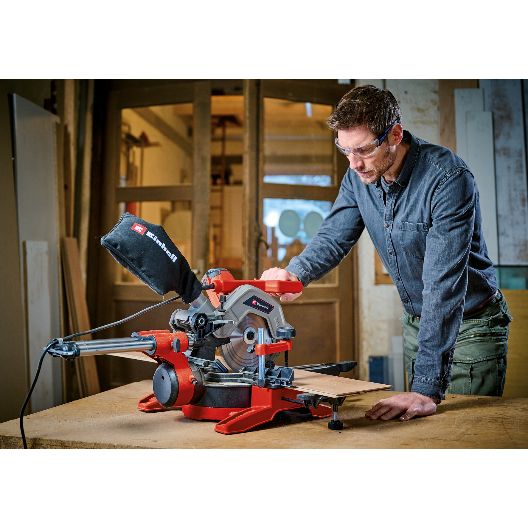 Glid-geringssåg Einhell TE-SM 8 L Dual