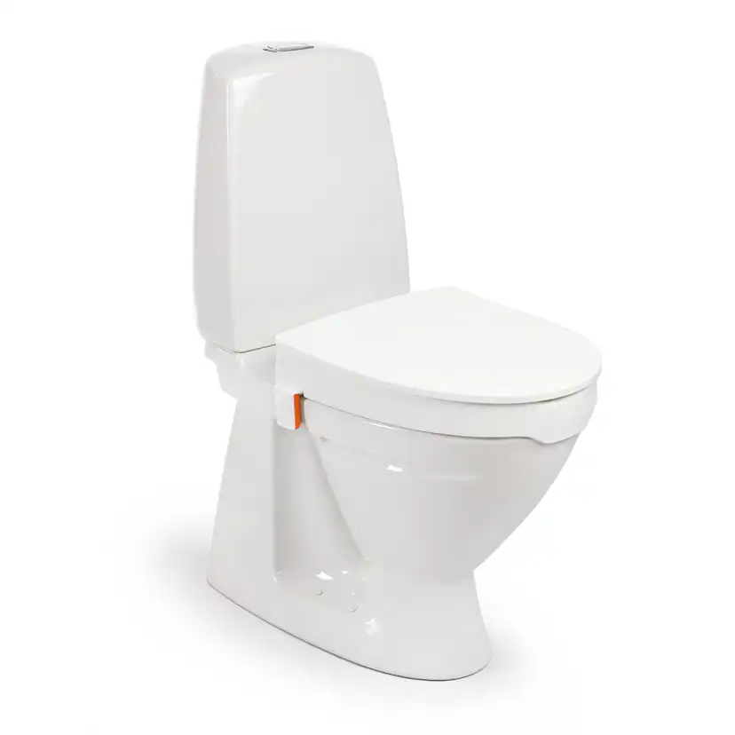 Toalettförhöjare My-Loo 6cm med kantstopp och lock Höjd: 6 cm