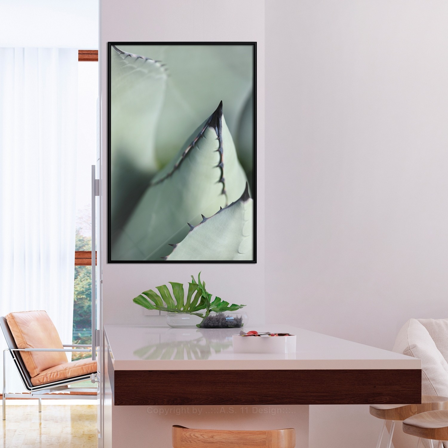 Poster Artgeist Affisch Green Spikes