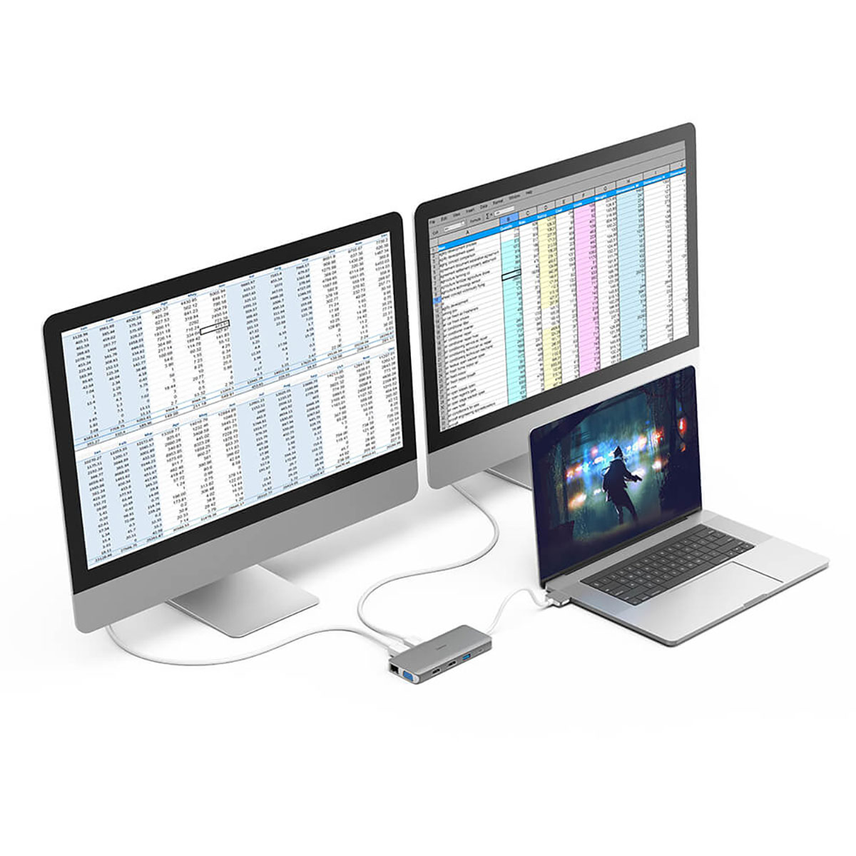 Hub USB-C Hama Connect2Mac 12 portar
