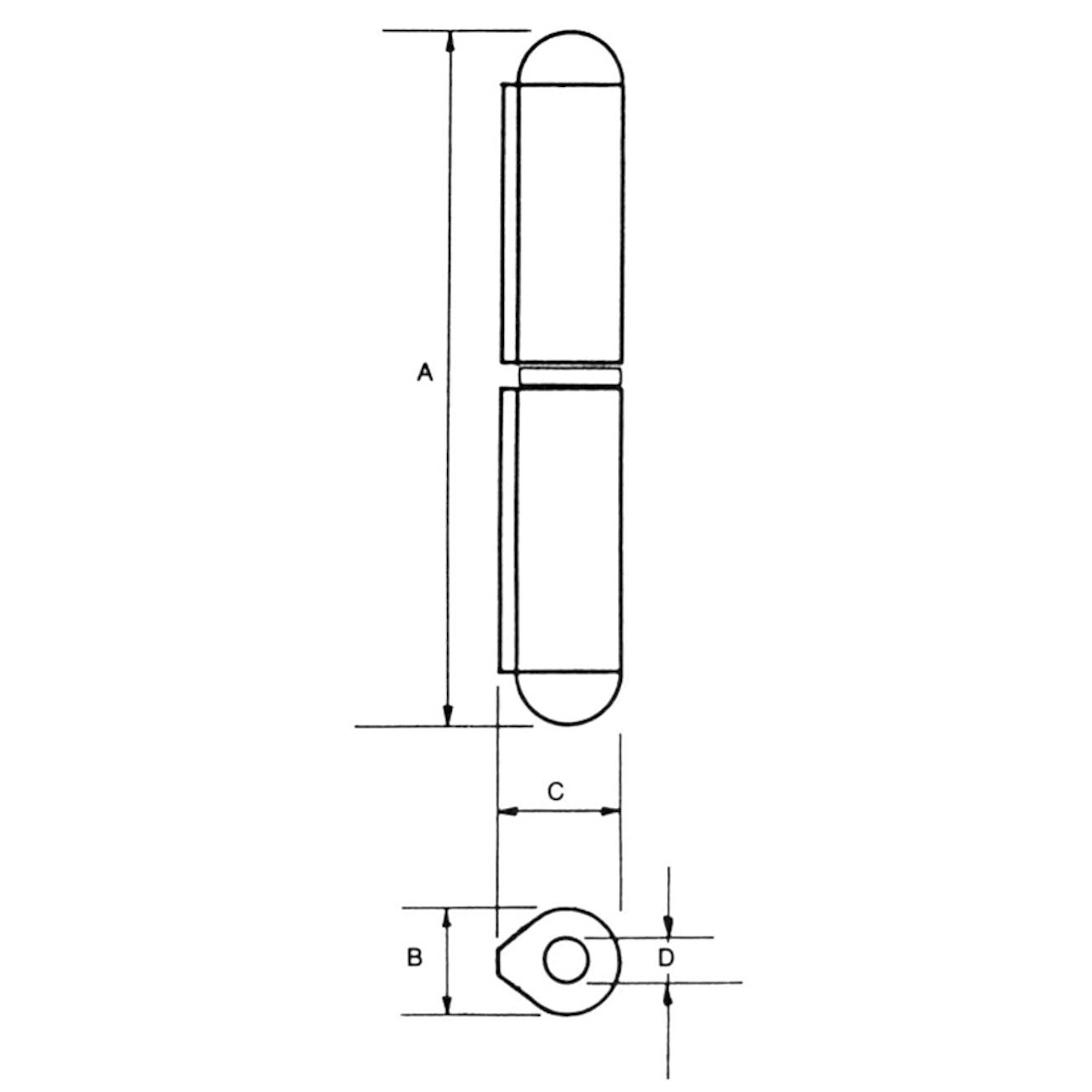 SVETSGÅNGJÄRN 180 JÄRNSPRINT Höjd: 180 mm Järnsprint