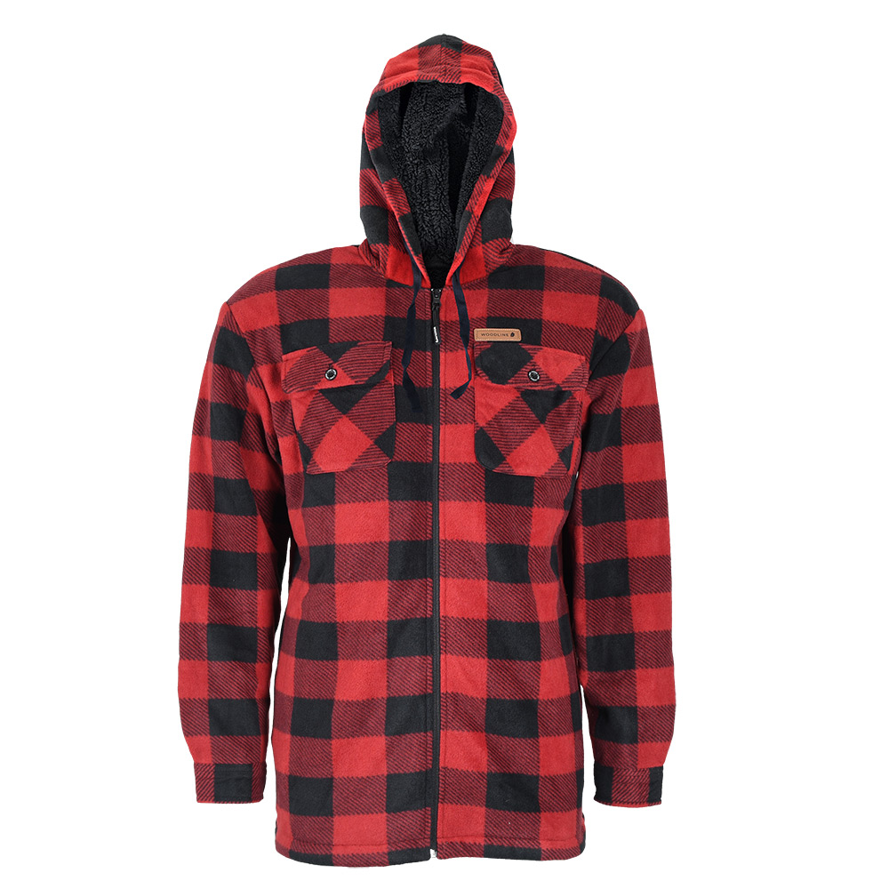 Woodline Fleecejacka Canada Röd XL Storlek: XL