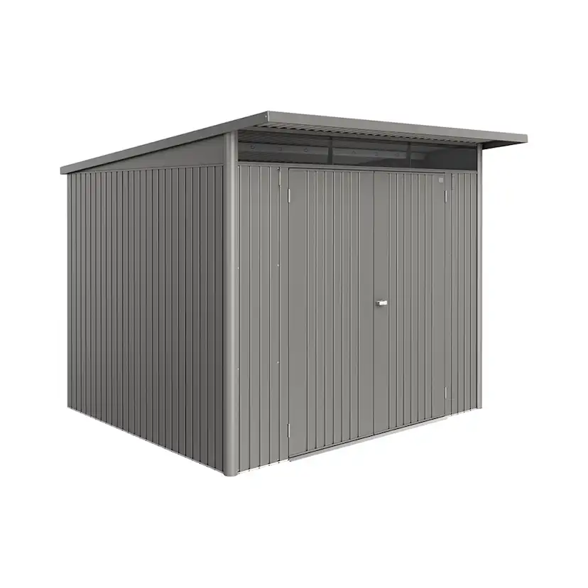 Redskapsbod Biohort Avantgarde Eco A6 Metallic Kvartsgrå Dubbeldörr