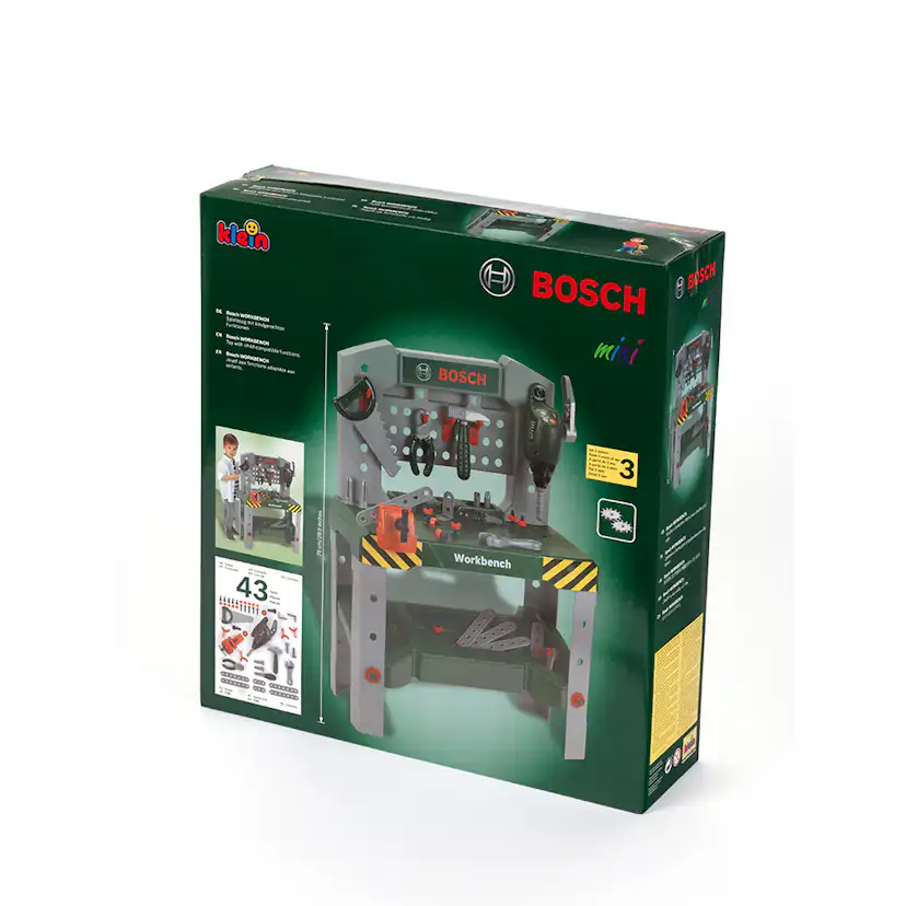 Leksak Klein Arbetsbänk Bosch 43 Delar