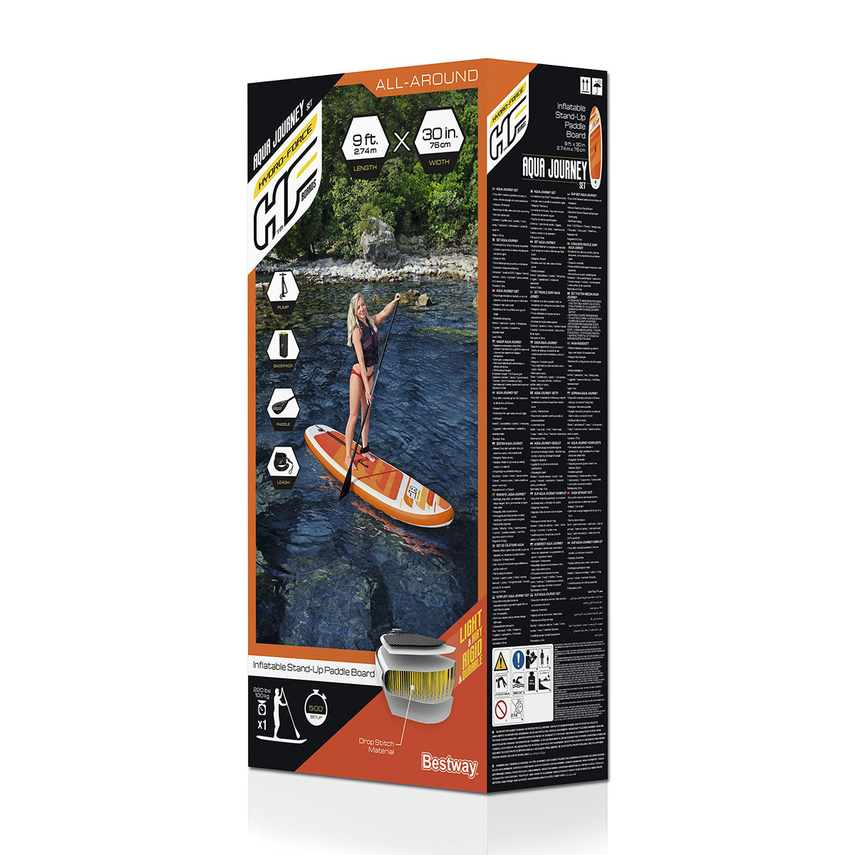 Uppblåsbar SUP-bräda Bestway Aqua Journey 2,7m