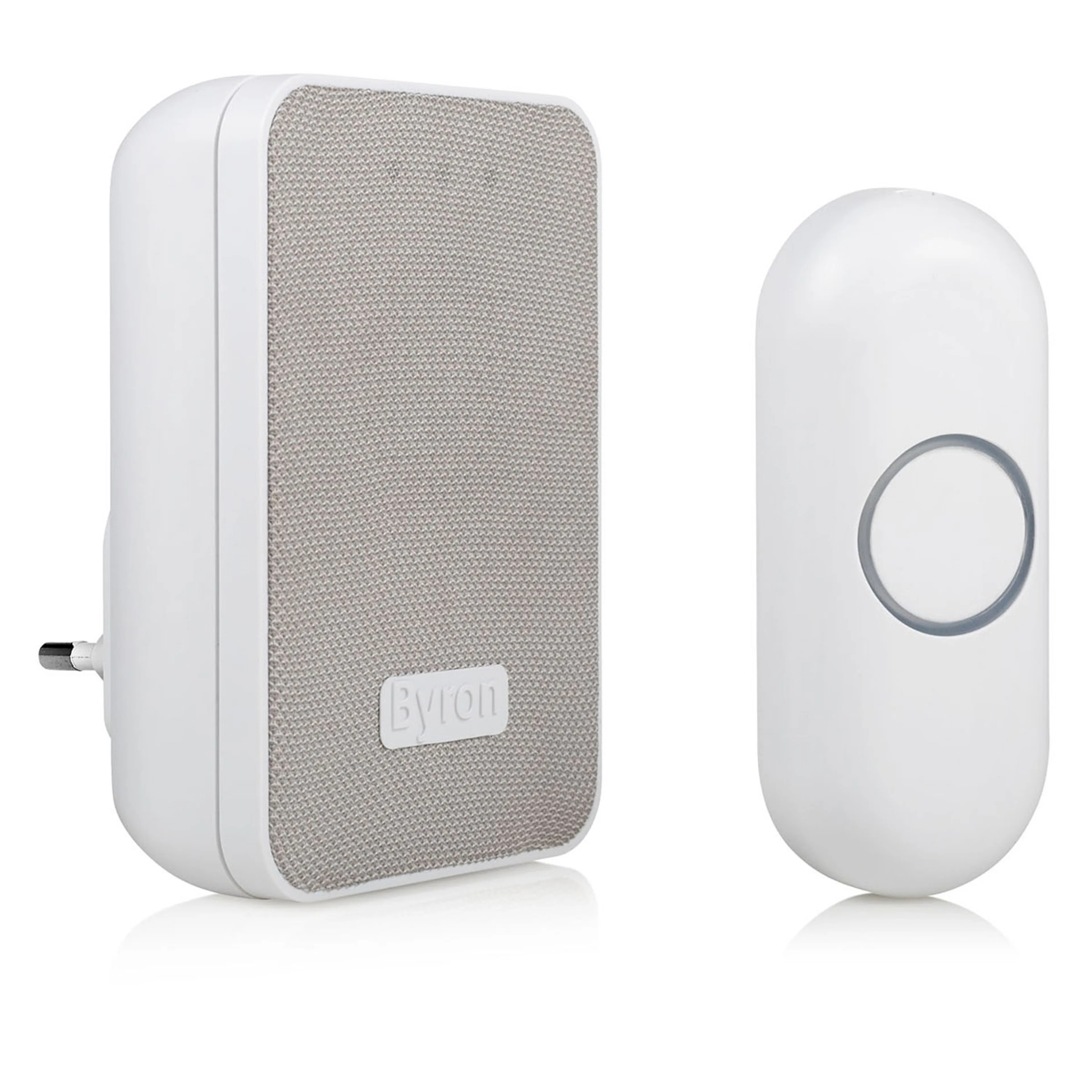 Trådlös Dörrklocka Byron Med Tygfront Plug-in 230V