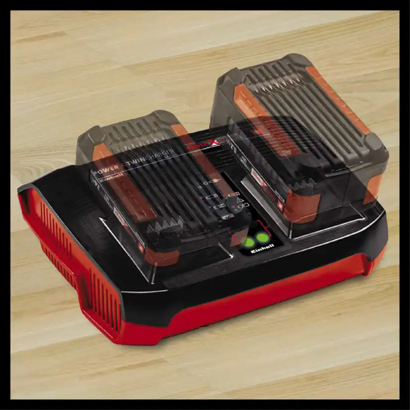 Batteri Einhell 18 V 2x3 Ah & Laddare Twincharger