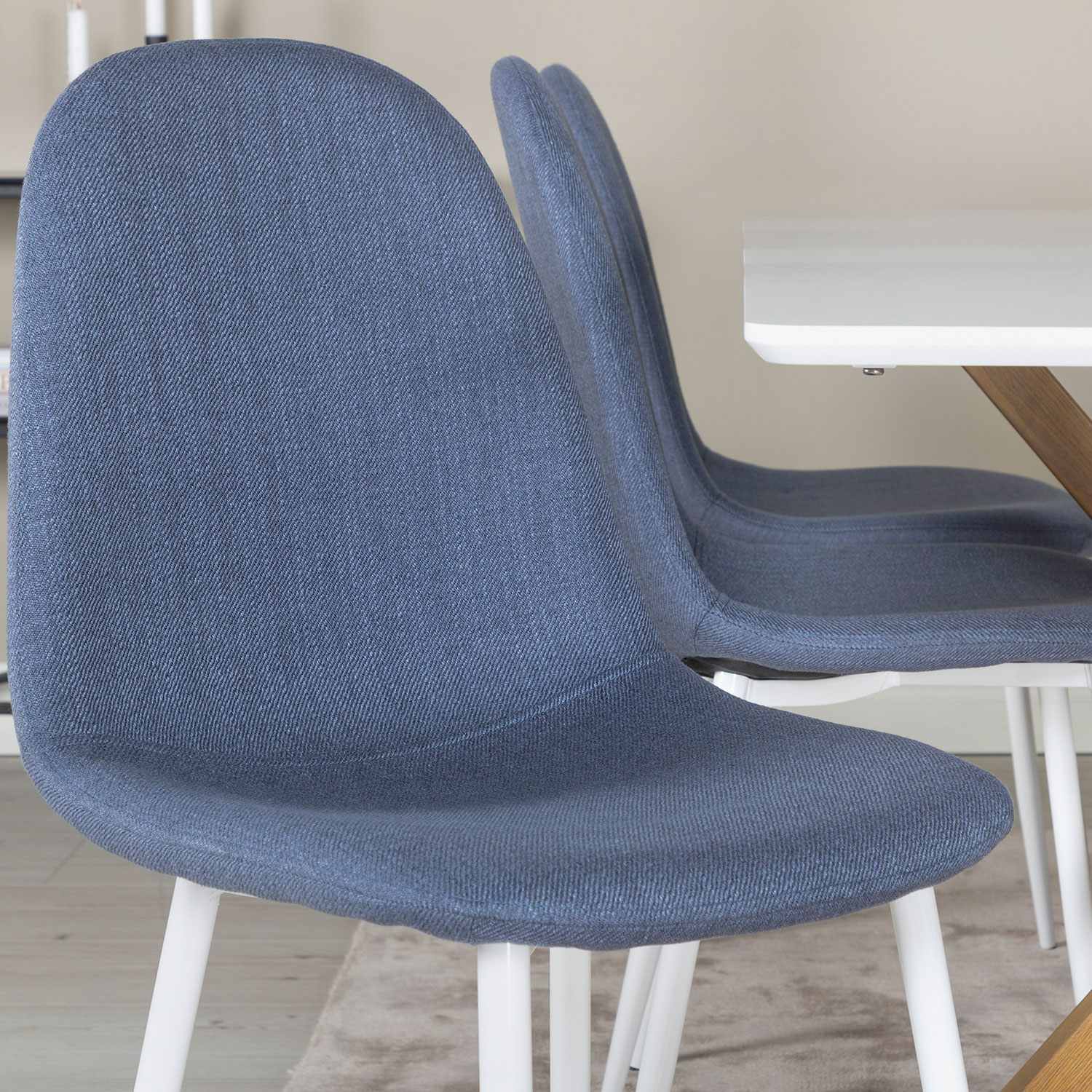 Matgrupp Venture Home Piazza Rektangulärt med 6 Polar stolar