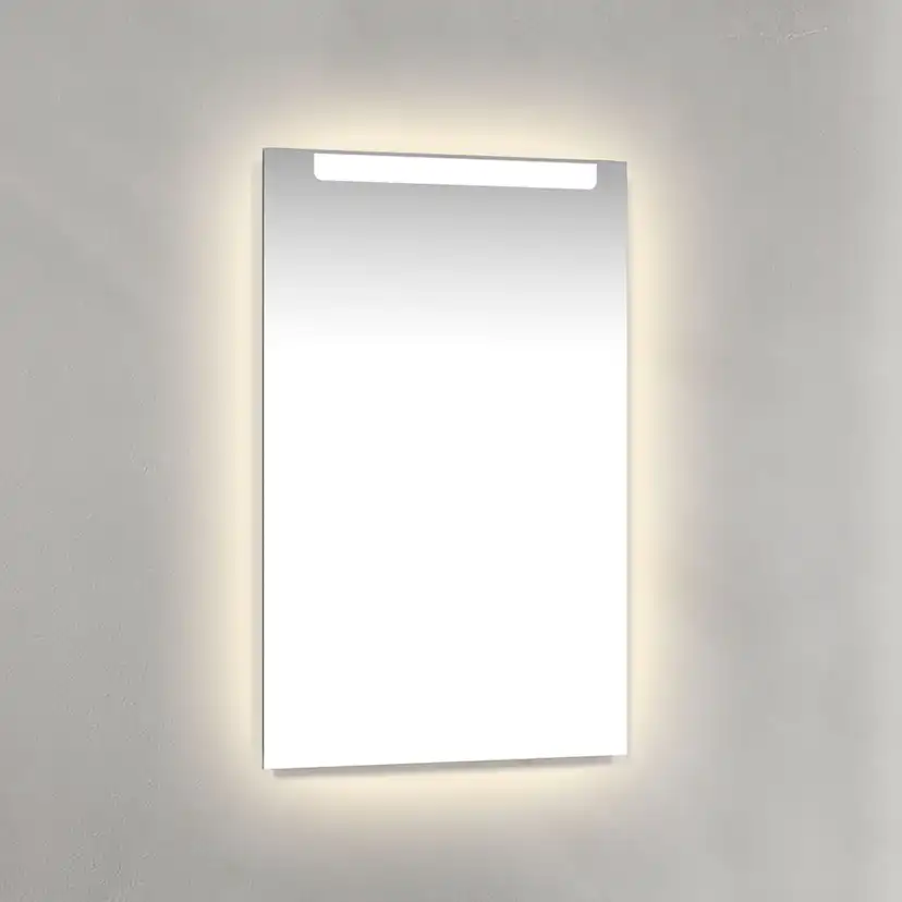 Spegel Macro Design Crown Ambilight Infälld belysning
