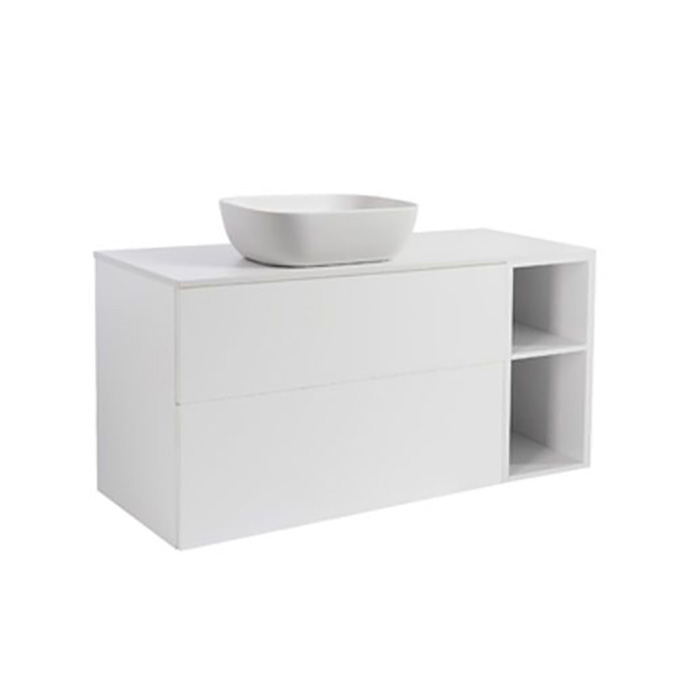 A IS90+30Ö MVIT BSVIT+TS REKVI Färg: Mattvit, Färg Tvättställ: Vit, Färg Bänkskiva: Vit, Rektangulär Form, Storlek: 740x1210 mm