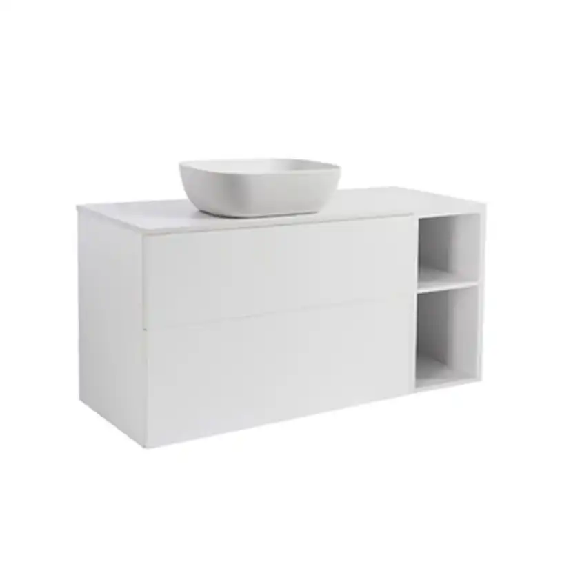 A IS90+30Ö MVIT BSVIT+TS REKVI Färg: Mattvit, Färg Tvättställ: Vit, Färg Bänkskiva: Vit, Rektangulär Form, Storlek: 740x1210 mm