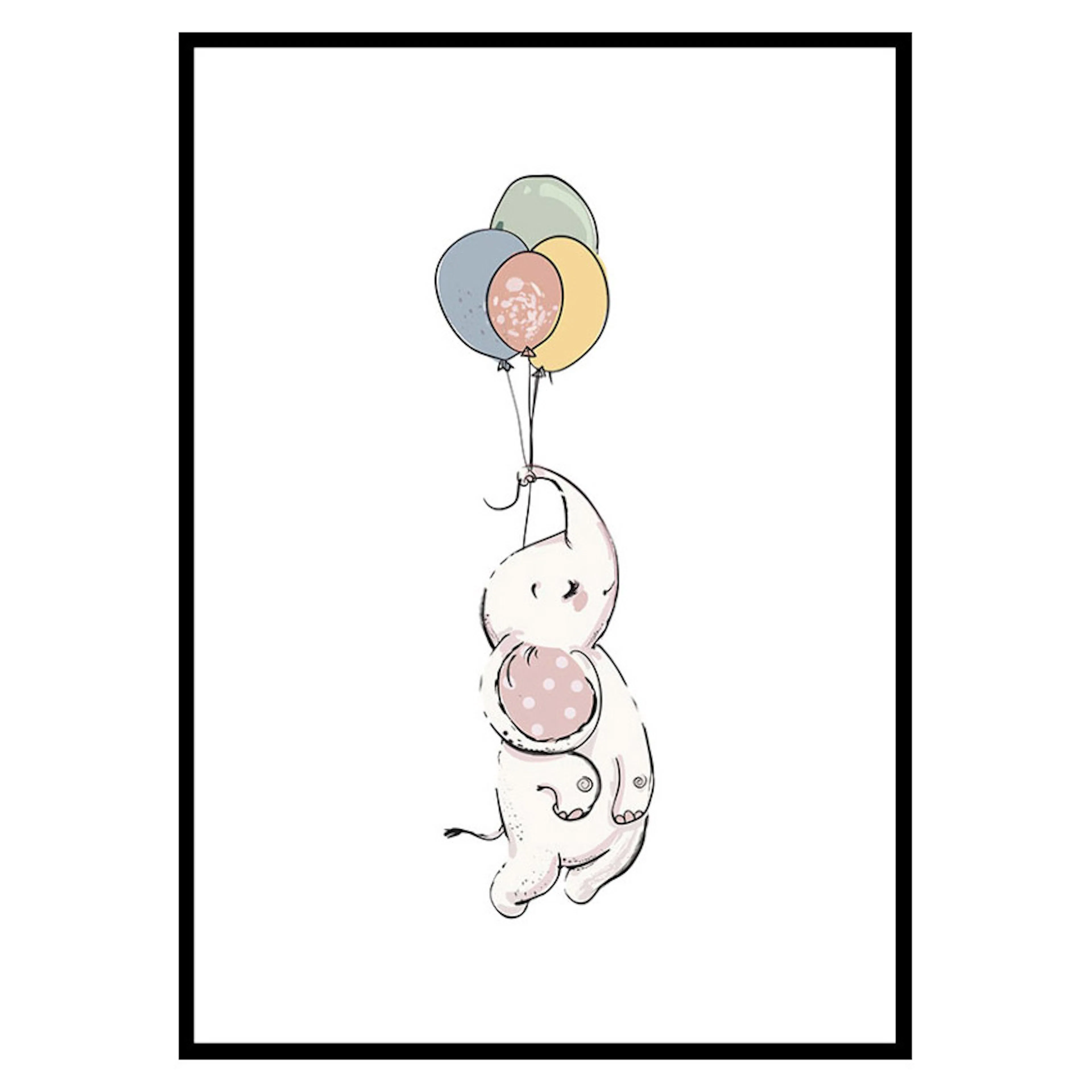 Poster Gallerix Animals And Balloons No4