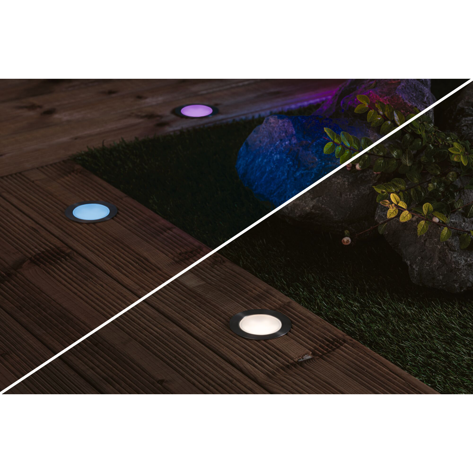 LED Infälld Markbelysning Paulmann Plug & Shine Smart Home Zigbee 3.0 Floor Profil IP67 RGBW+ 2W
