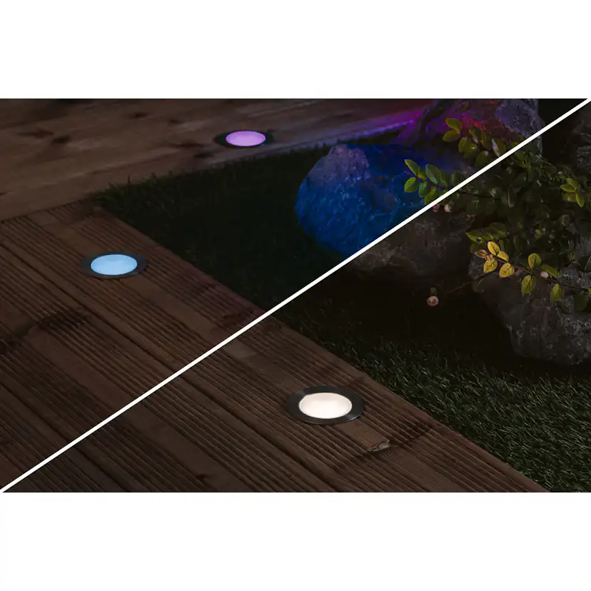 LED Infälld Markbelysning Paulmann Plug & Shine Smart Home Zigbee 3.0 Floor Profil IP67 RGBW+ 2W
