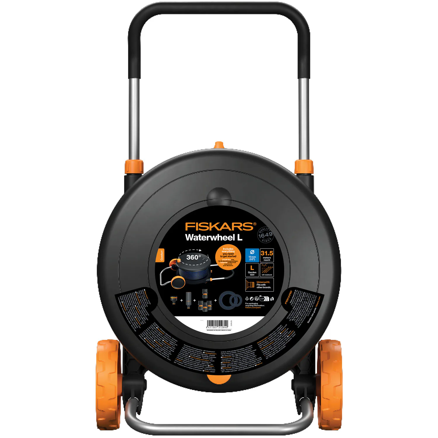 Slangvinda Fiskars Comfort Bevattningssystem med 31,5m Räckvidd
