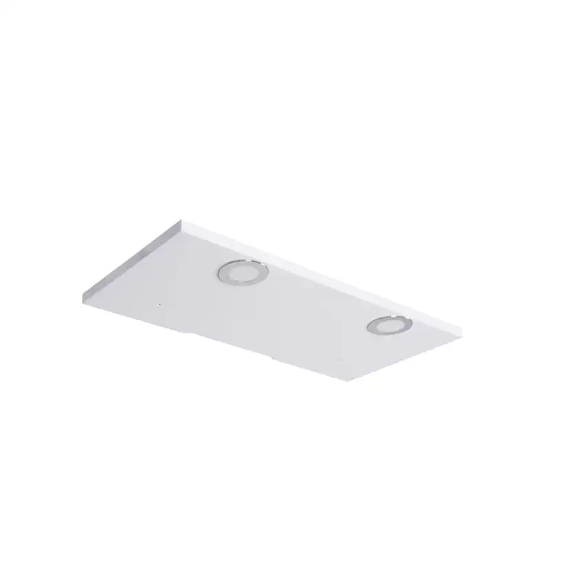A Basicaqua Speg.Sk+Bel.Ramp 2 Utan uttagsbox, med ljusramp 2st spotligths