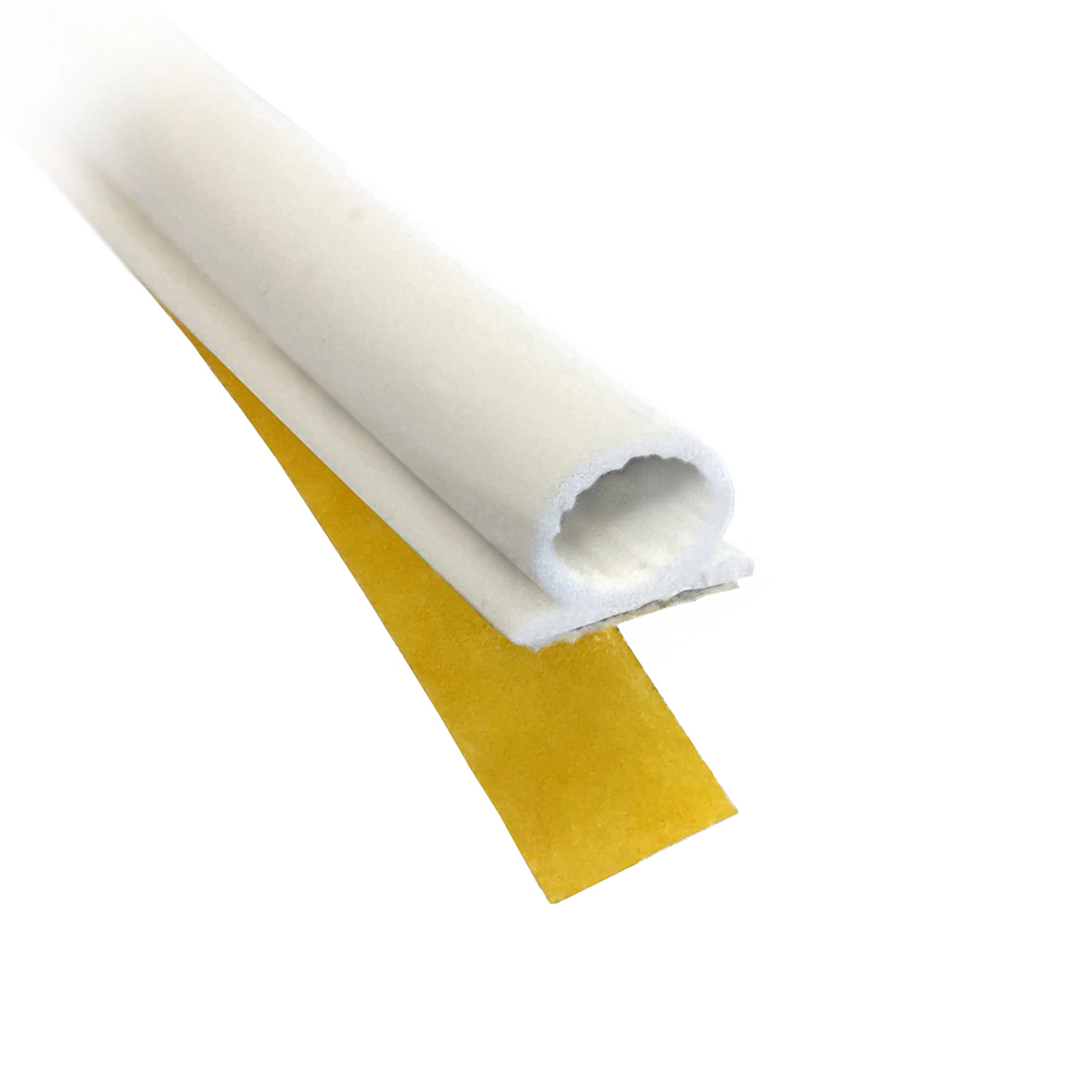 KP Omega-list 5 mm,silikon VIT Självhäft  8 m/frp Vit, 5 mm