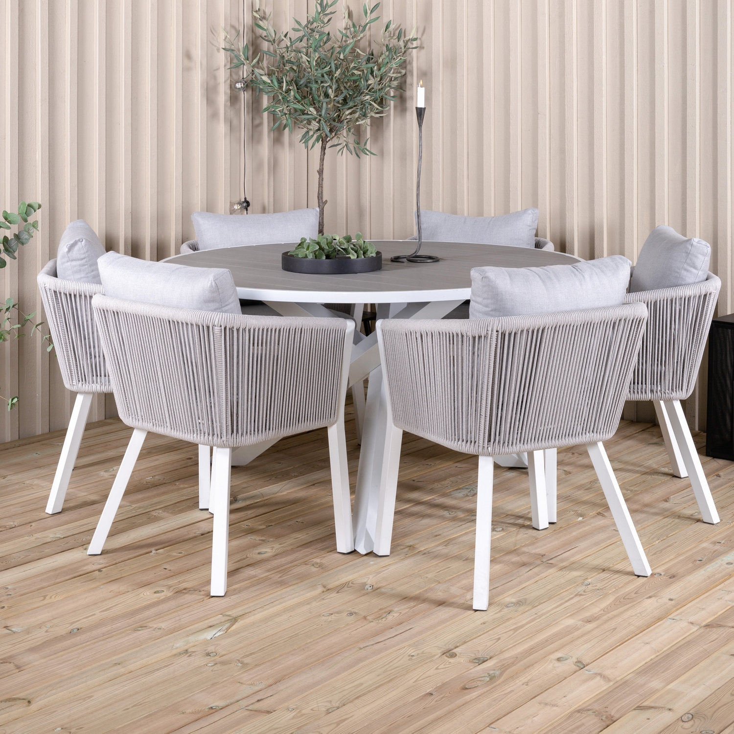 Matgrupp Venture Home Pincy med 6 Virya Matstolar