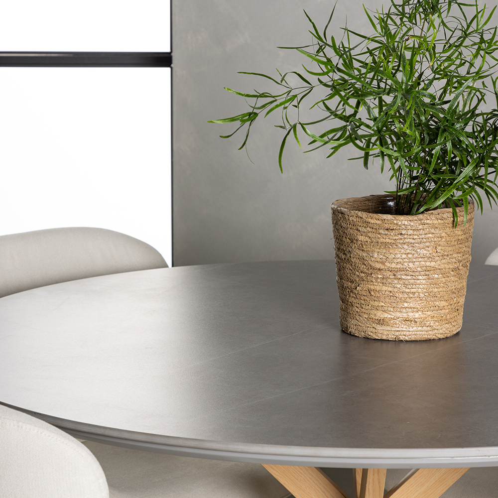 Matgrupp Venture Home Piazza Ø120 cm med 4 st Lilja stolar