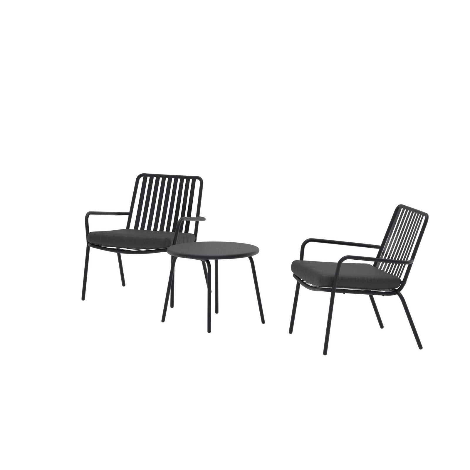 Mykonos Lounge Set - Black / Black Black