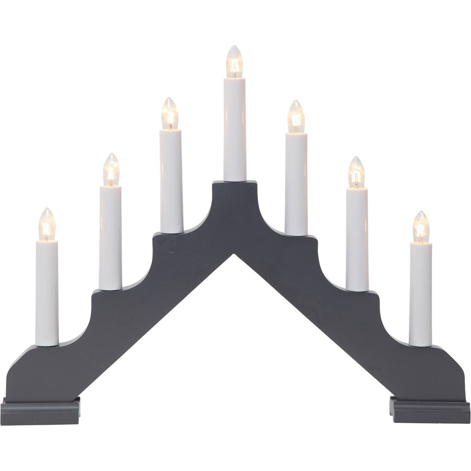 Ljusstake Ada Grå