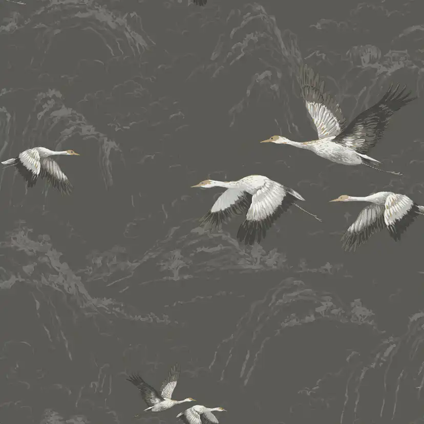 Tapet Laura Ashley Animalia Dark Steel