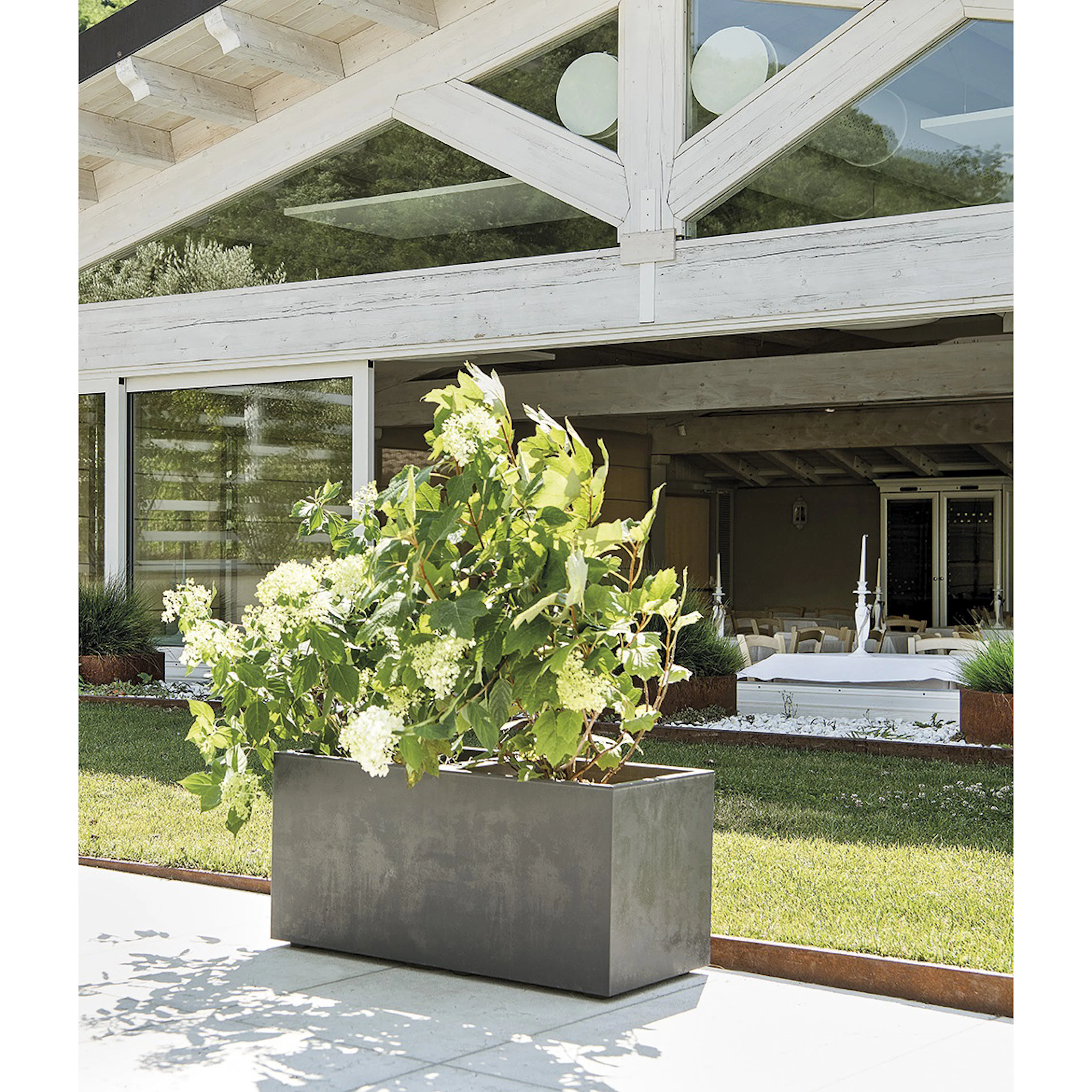 Kruka Deroma Millennium Antracit Rektangulär Med Hjul 99 x 38 x 39 cm
