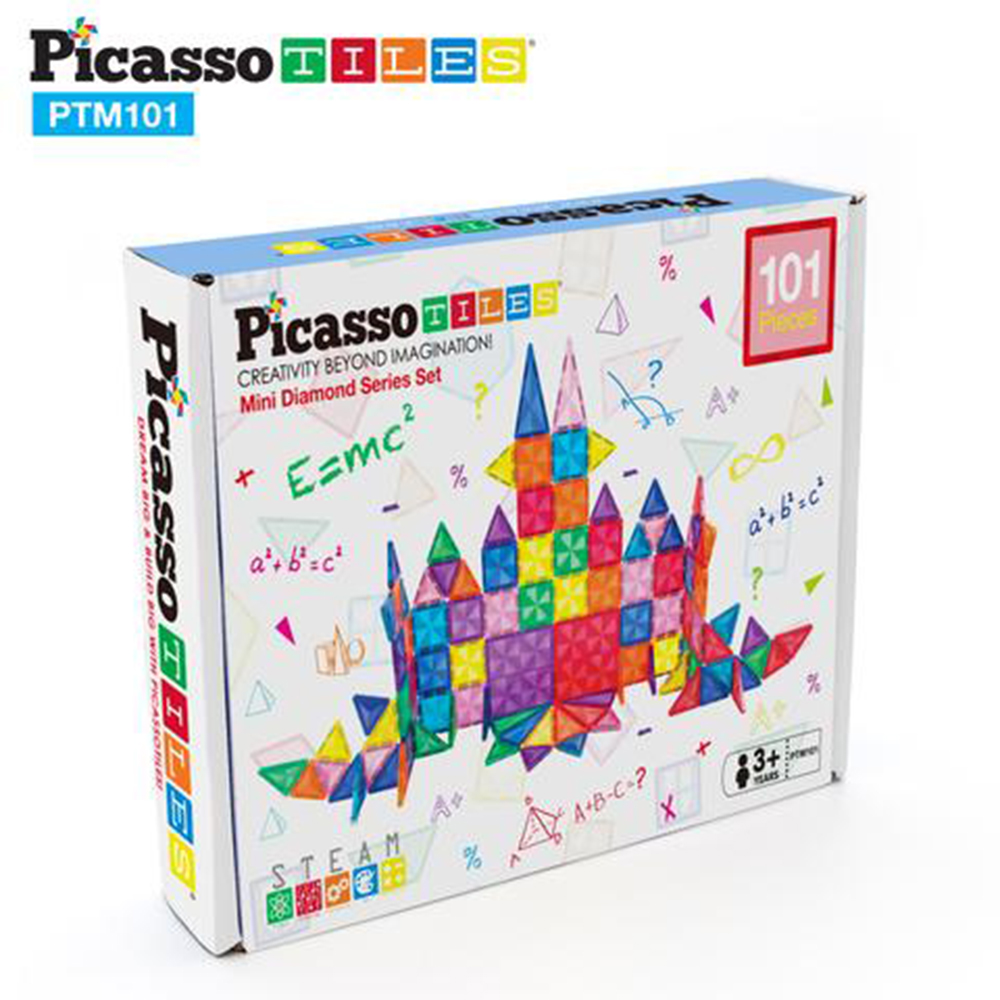 Magnetplattor Picasso Tiles 101 bitar Mini