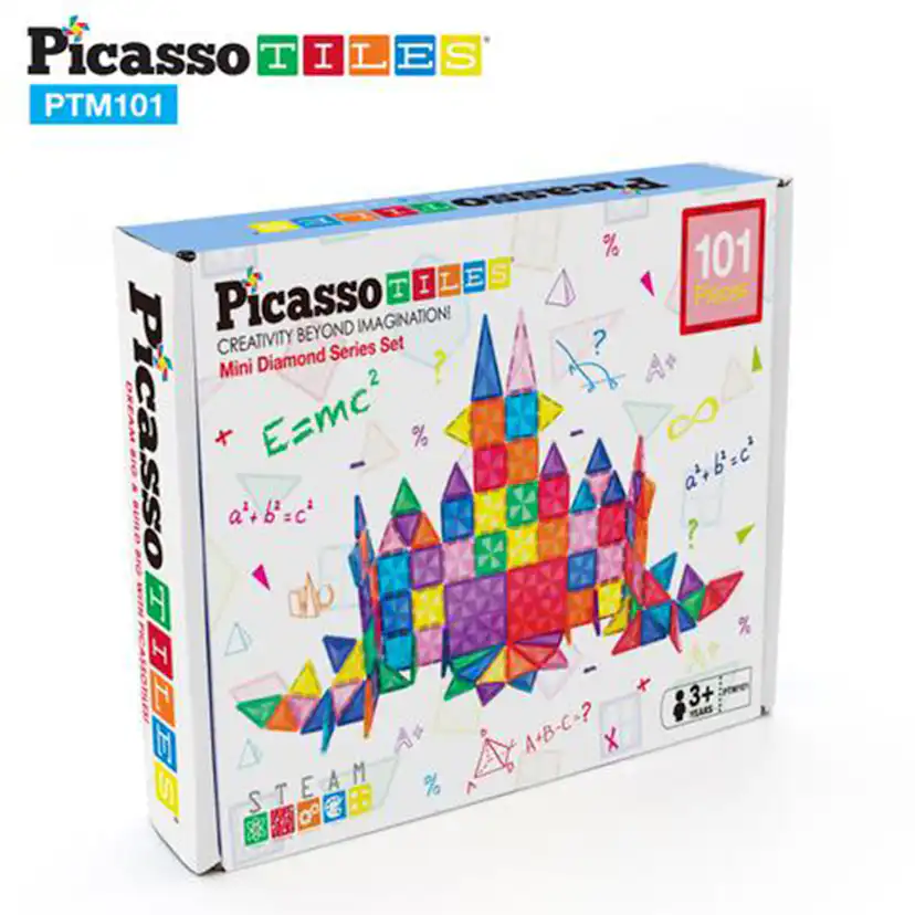 Magnetplattor Picasso Tiles 101 bitar Mini