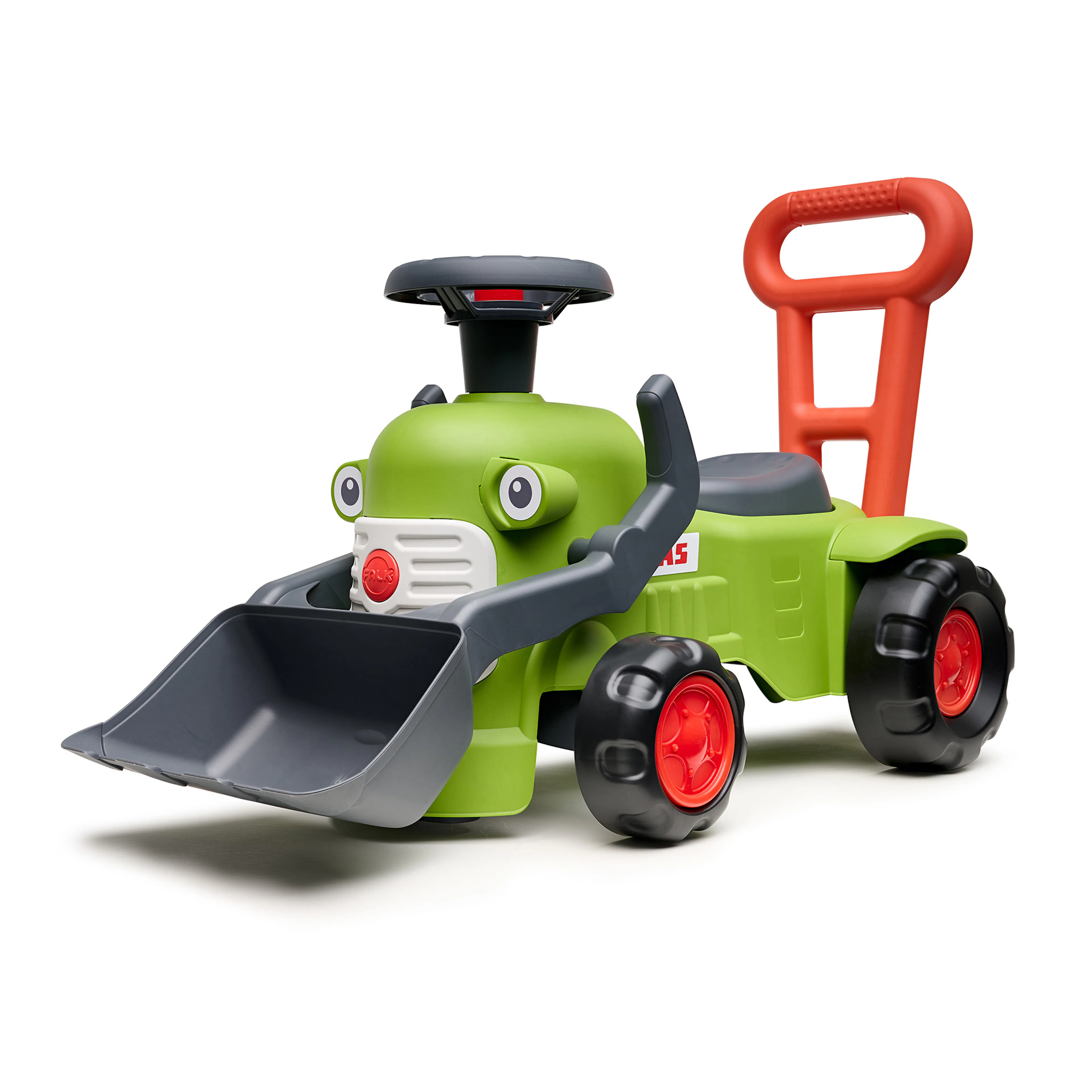 Traktor Falk Claas Vintage Med Ratt, Tuta & Tryckhandtag
