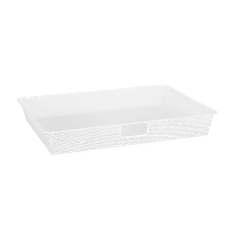 Meshback för Utdragsram B: 60 D: 40 H: 8 vit Vit, HxDxB: 85x427x580 mm
