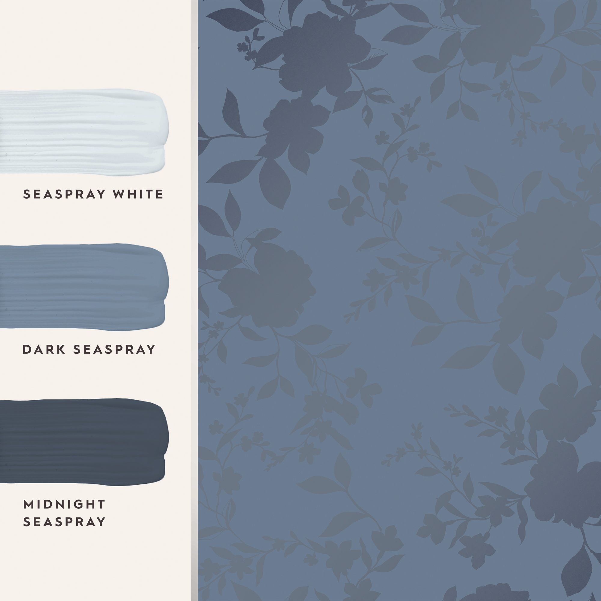 Tapet Laura Ashley Westbourne Midnight Blå 118484
