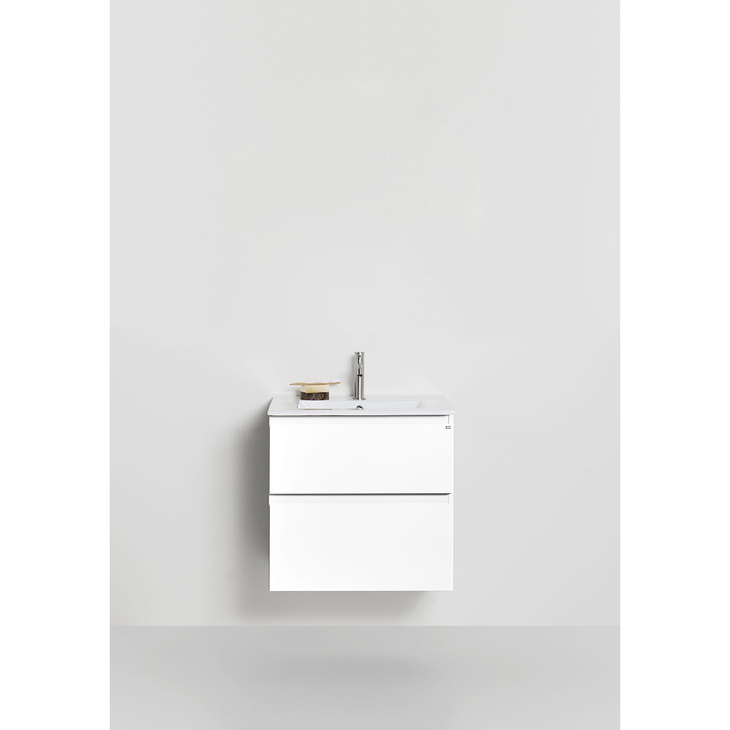 Tvättställsskåp Hafa Go Plus med Tvättställ Vit, B: 610mm
