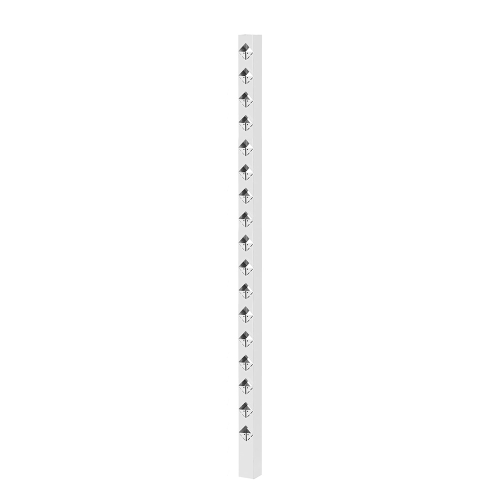 Staketstolpe Öckerö 1770mm vit70x70 Mellan Vit, Höjd: 1770 mm